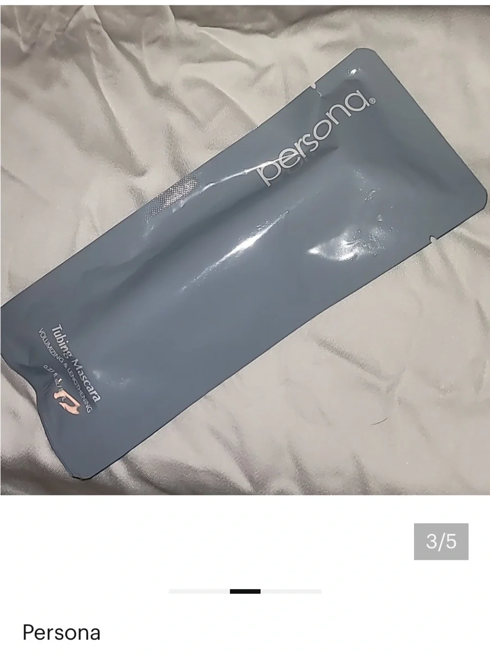Persona Black Mascara in Light Blue Tube